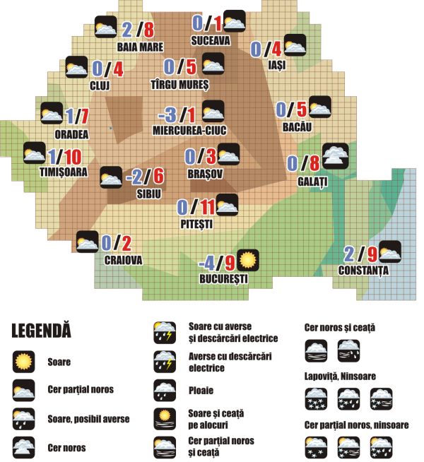 Prognoza meteo (27.02. - 28.02.2026)